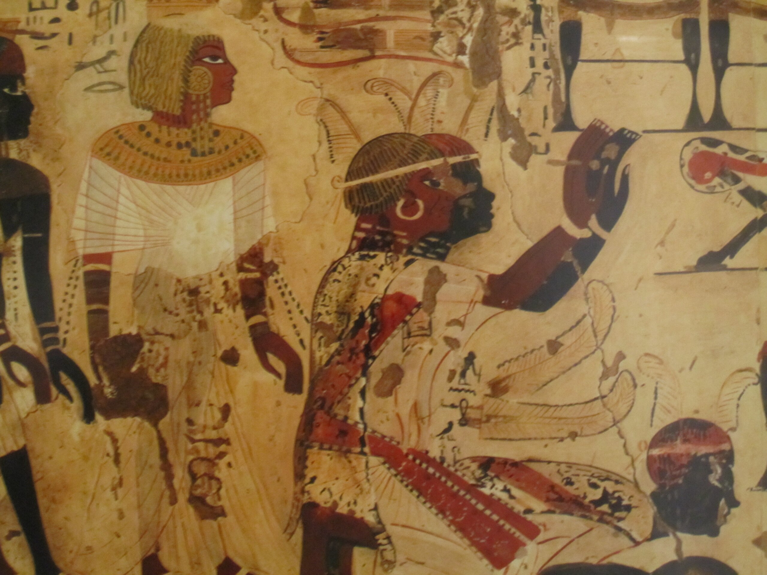 Nubian Prince Heqanefer bringing tribute for The Egyptian King Tutankhamun, 18th dynasty, Tomb of Huy. c. 1342 – c. 1325 BC
